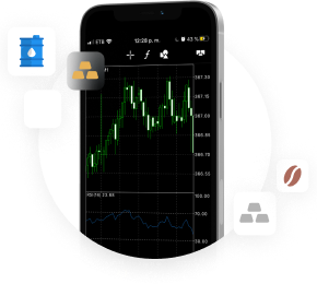 Trading platform on a laptop